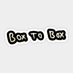 Hand Drawn Box To Box Sticker
